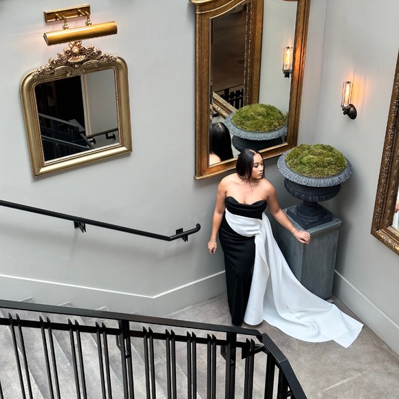 ASOS Black and White Gown - Picture 7 of 11